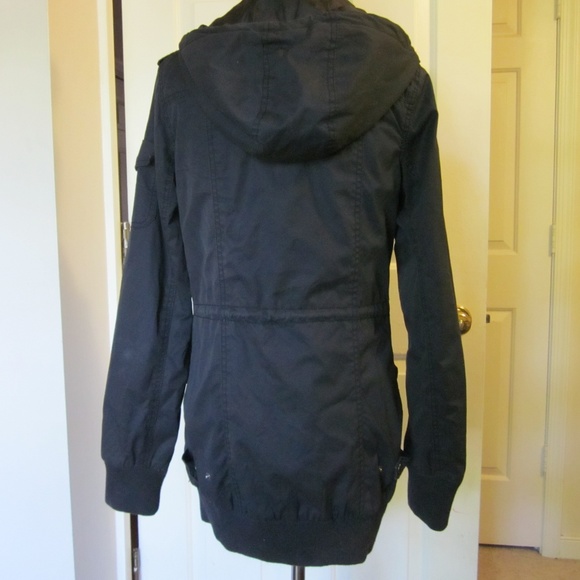 H&M Divided Navy Blue Cinch-Waist Utility Jacket (S) - Picture 4 of 4